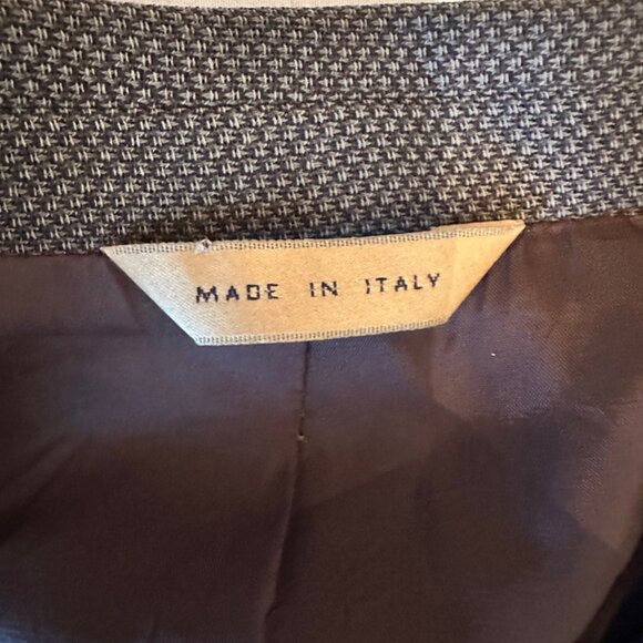 Donna Karan 100% Wool Blazer Gray size 42R Vintage Made in Italy - Picture 3 of 13